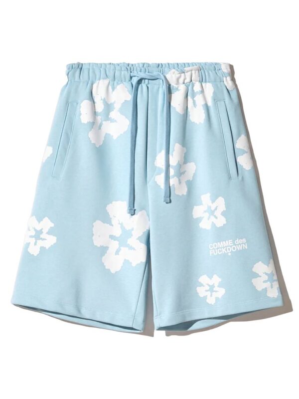 Comme Des Fuckdown Blue Cotton Short