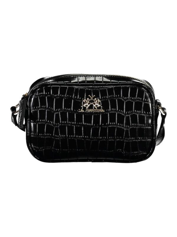 La Martina Black Polyethylene Handbag