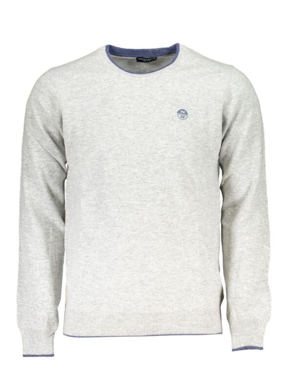 North Sails Gray Fabric Sweater