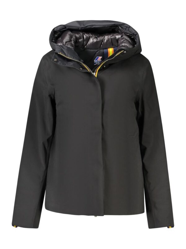 K-WAY Black Polyester Jackets & Coat