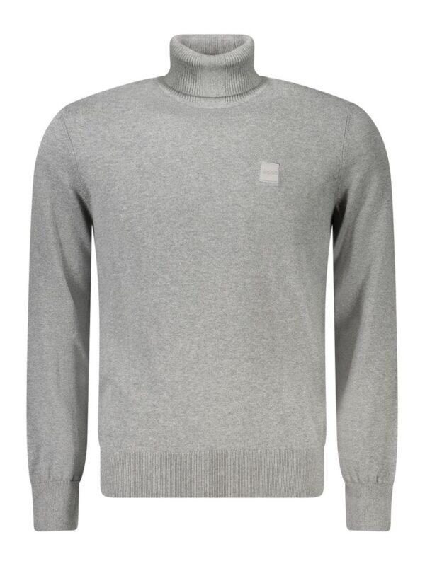 Hugo Boss Gray Cotton Sweater