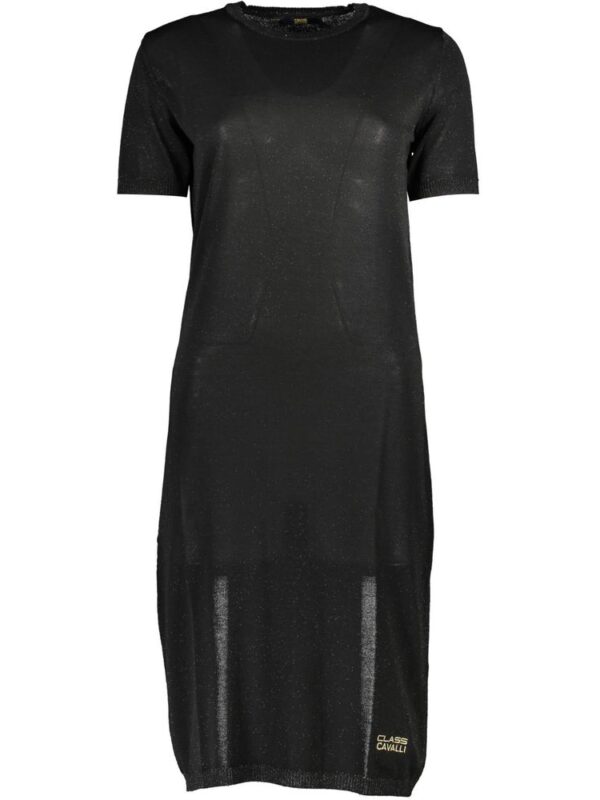 Cavalli Class Black Viscose Dress