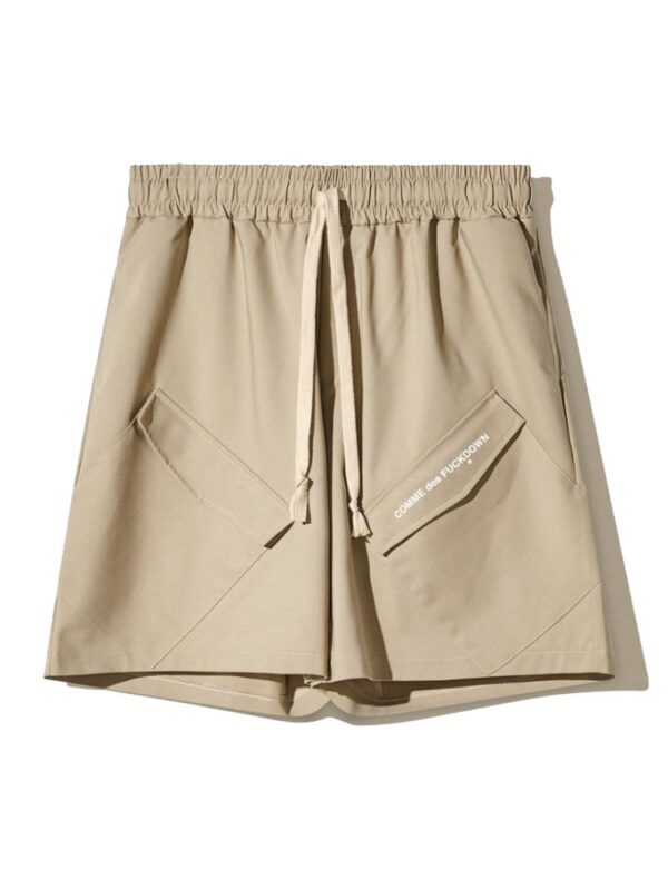 Comme Des Fuckdown Beige Cotton Short