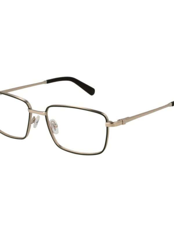Elegant men's metal prescription eyeglasses with sleek black accents. Versatile and stylish for everyday wear, offering clear vision and comfort. Perfect for a refined, modern look.