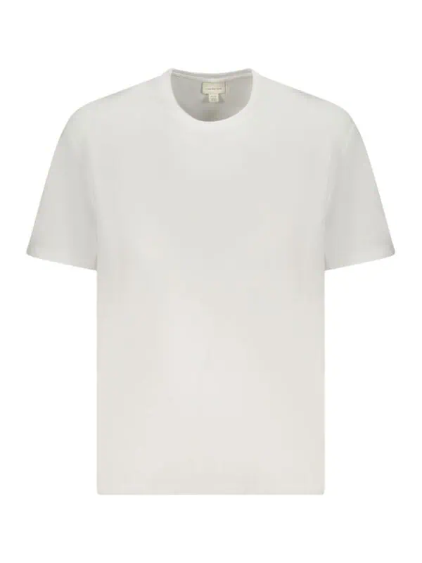 Plain white luxury t-shirt for men or women, stylish and comfortable, perfect for casual wear and layering. Made from high-quality fabric for a sleek, minimalist look.