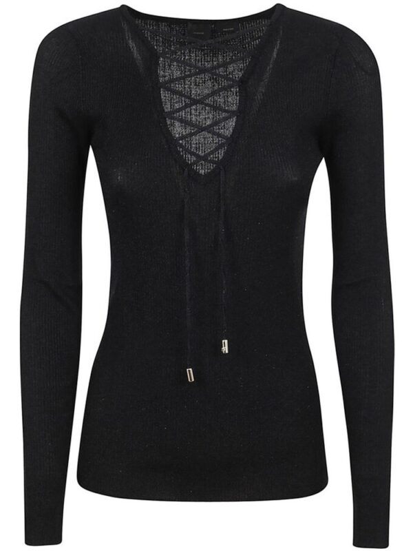 PINKO Black Viscose Sweater