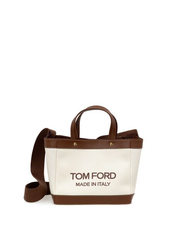 Tom Ford Beige Cotton Tote Bag