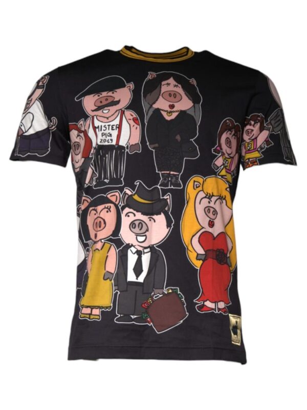 Dolce & Gabbana Black Cotton T-Shirt