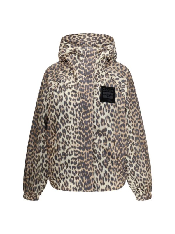 Ganni Leopard raincoat Jacket