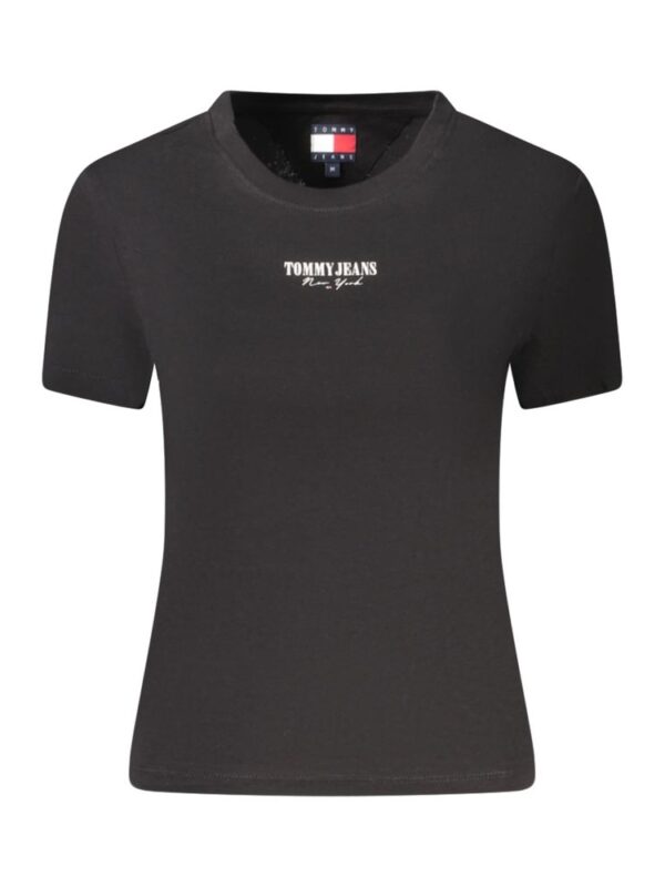 Tommy Hilfiger Black Cotton Women T-Shirt