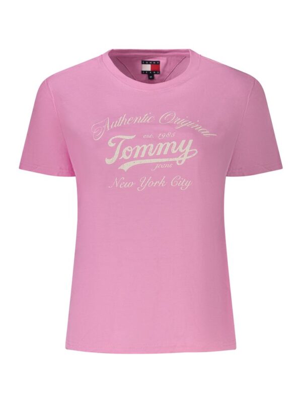 Tommy Hilfiger Pink Cotton Women T-Shirt