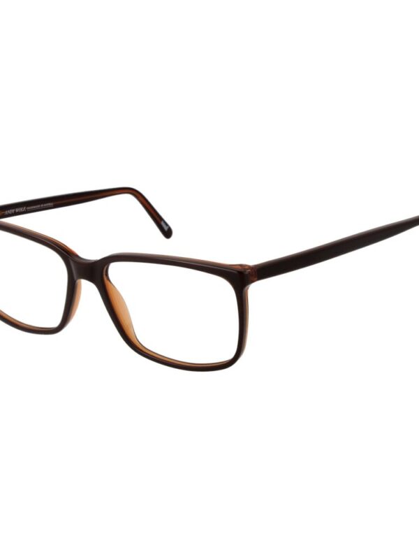 Andy Wolf Brown Unisex Optical Frames