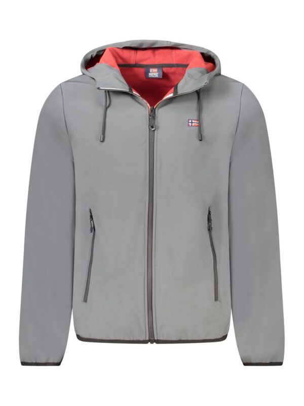 Norway 1963 Gray Polyester Men's Hooded Jacket