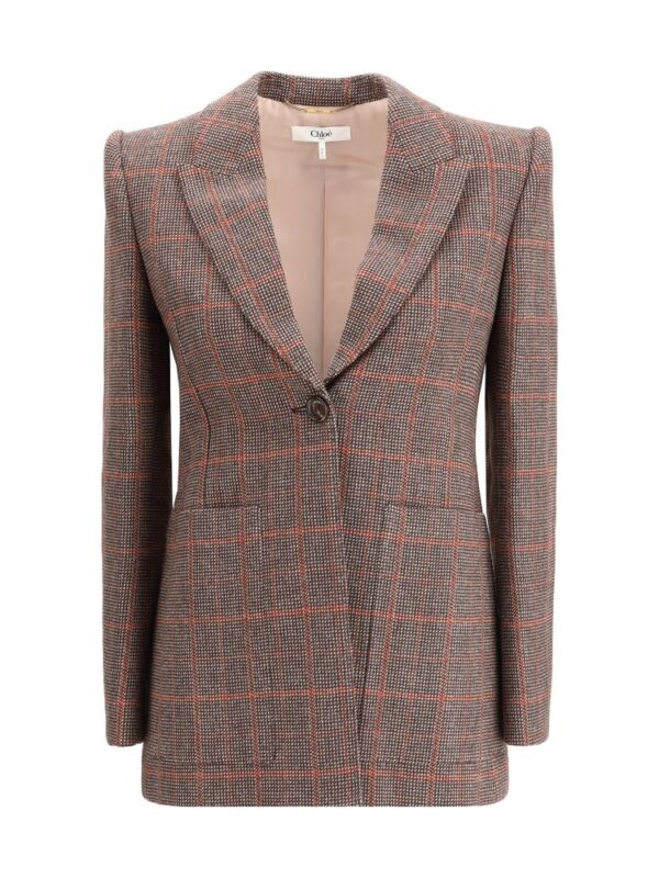Chloé Wool plaid Blazer