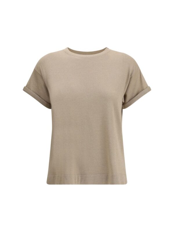 Brunello Cucinelli cashmere glitter T-shirt