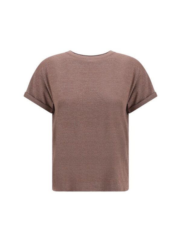 Brunello Cucinelli cashmere glitter T-shirt
