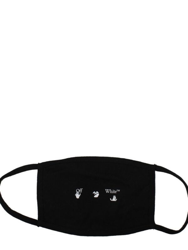 Off-White Black Cotton Facemasks