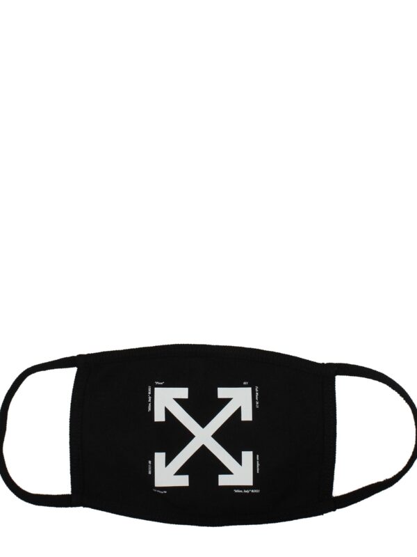 Off-White Black Cotton Facemasks