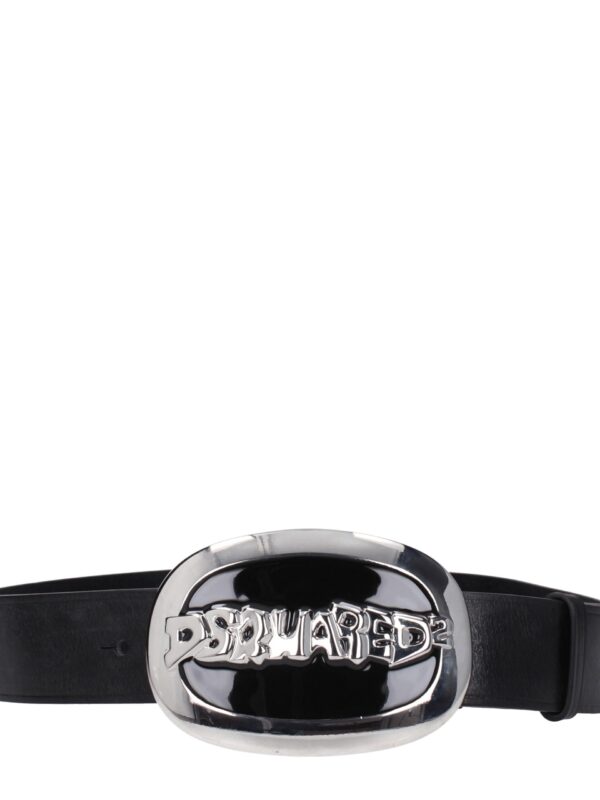 Dsquared² Black Leather Belts