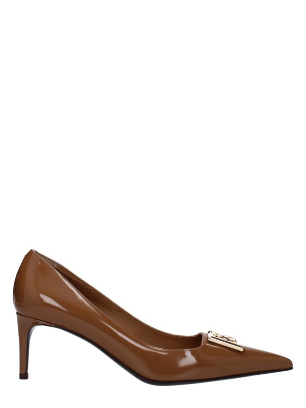 Dolce & Gabbana Brown Leather High Heel Pumps