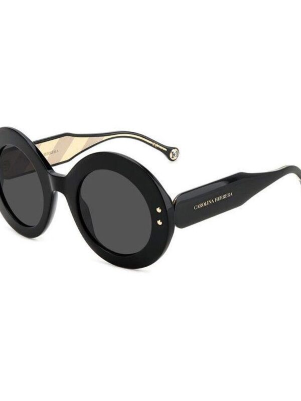Carolina Herrera Black Acetate Sunglasses