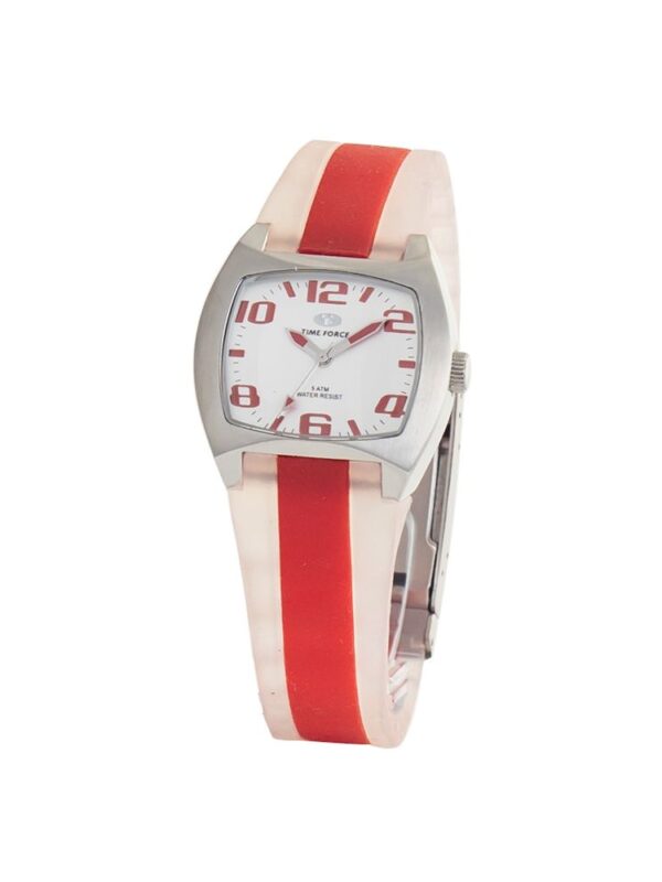 Time Force Red Rubber Watch