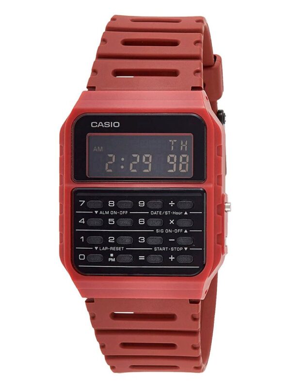 Casio Red Resin Watch