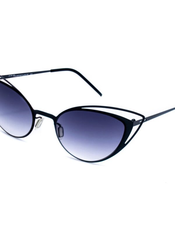 Italia Independent Black Metal Sunglasses