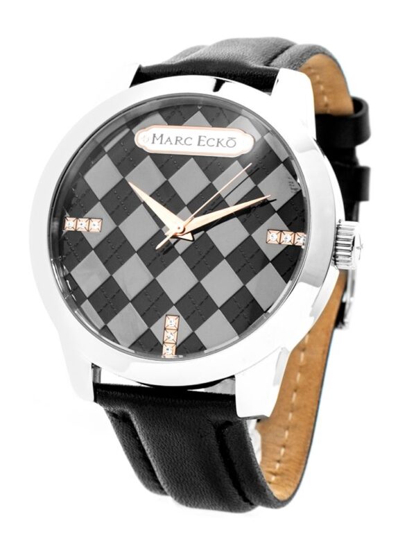 Marc Ecko Black Leather Watch