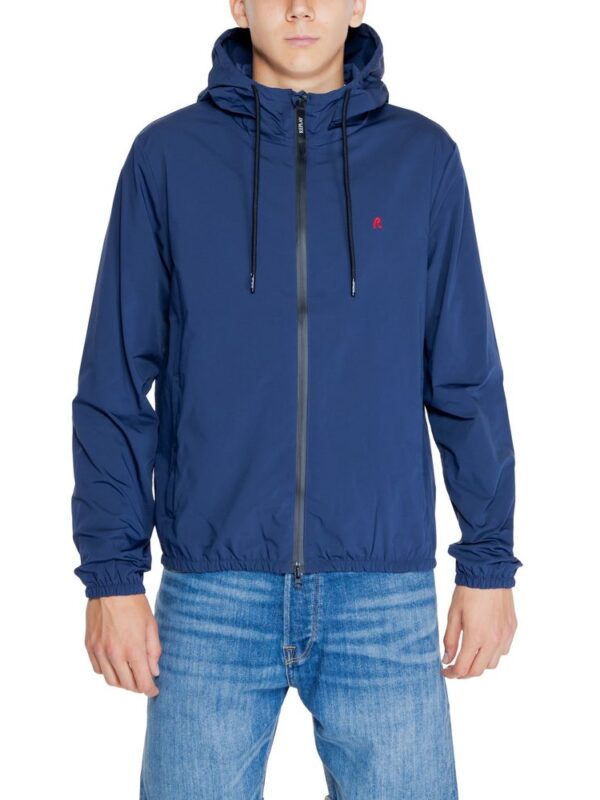 Replay Blue Polyamide Jackets & Coat