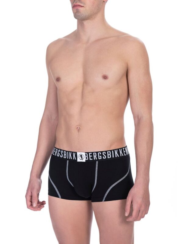 Bikkembergs Black Cotton Men's Trunk Twin Pack