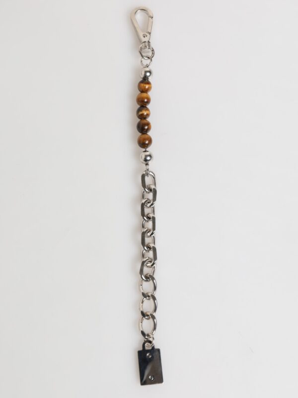 Dolce & Gabbana Silver Chain Brass Beaded Lobster Clasp Logo Men Bracelet