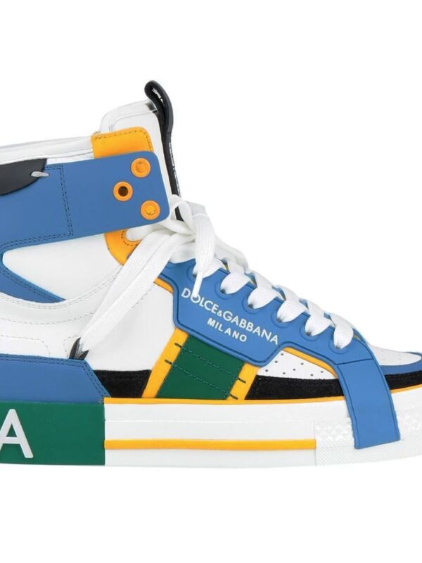 Dolce & Gabbana Multicolor Calfskin Sneaker