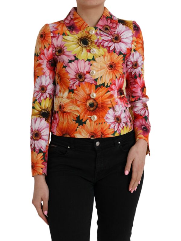 Dolce & Gabbana Multicolor Daisy Print Floral Fantasy Jacket
