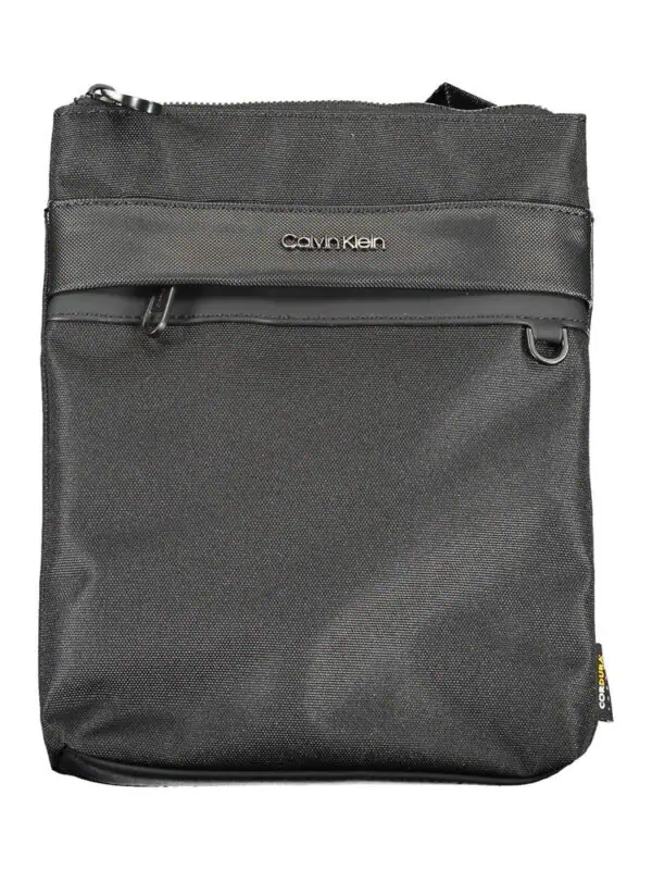 Durable black Calvin Klein crossbody bag with multiple zippered compartments and a sleek design. Perfect for everyday use and travel, featuring high-quality materials and modern style.