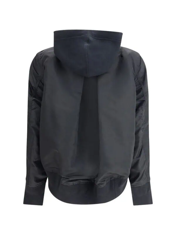 Lux Brands men's black hoodie jacket with sleek design and comfortable fit; perfect for casual or athletic wear.