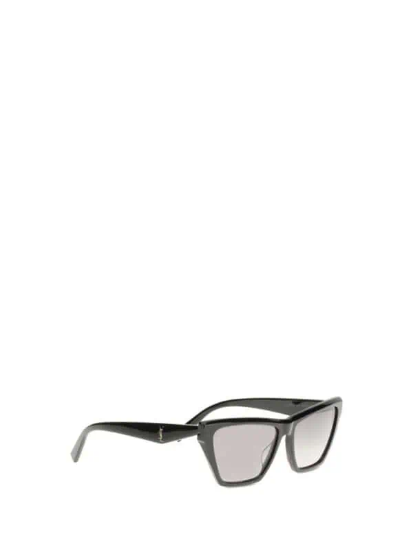 Black designer sunglasses with rectangular frames and tinted lenses, perfect for a stylish and sophisticated look. Suitable for both men and women.