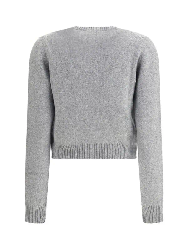 Lux Brands grey cozy knit sweater for men and women, versatile stylish pullover for cold weather, soft high-quality fabric, perfect for casual wear or layering.