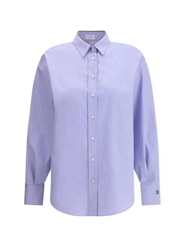 Lux Brands men's light blue dress shirt with classic collar and button-up front, ideal for formal and business occasions. Made from high-quality fabric for a comfortable fit.