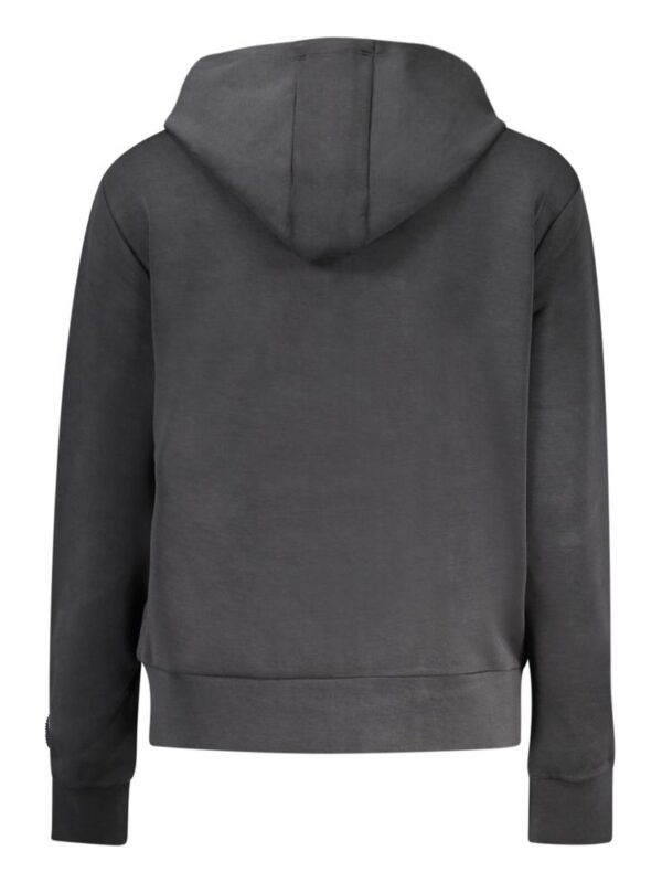 Men's dark gray hooded sweatshirt, casual everyday wear, made from soft comfortable fabric. Perfect for cold weather or lounging at home in stylish, relaxed fashion.