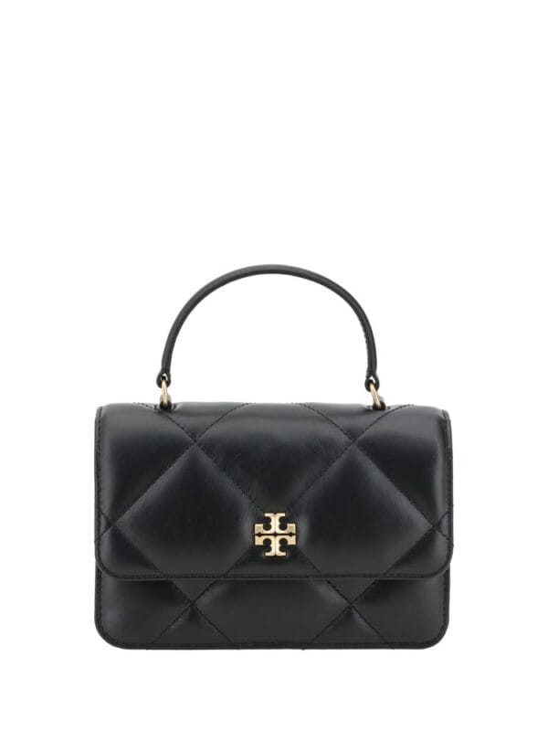 Lux Black Quilted Leather Handbag with Gold-Tone Logo Clasp, Chic and Elegant Designer Accessory for Women, Perfect for Formal and Casual Wear.