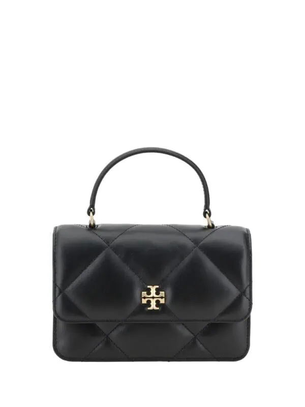 Lux Black Quilted Leather Handbag with Gold-Tone Logo Clasp, Chic and Elegant Designer Accessory for Women, Perfect for Formal and Casual Wear.