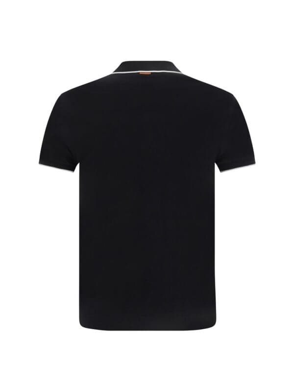 Lux Brands men's black polo shirt with sleek design and premium fabric, perfect for stylish casual wear.