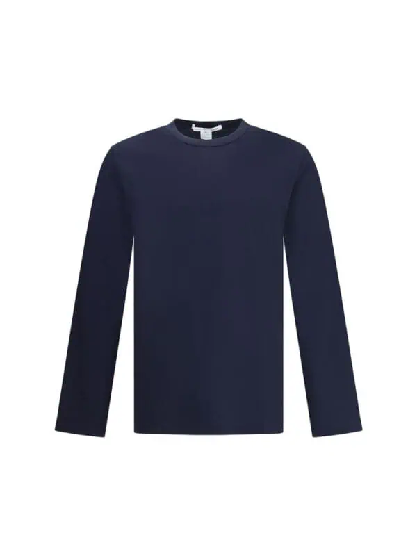 Lux brands navy long sleeve crewneck sweatshirt, premium quality casual wear, stylish and comfortable for everyday fashion - product for men and women.