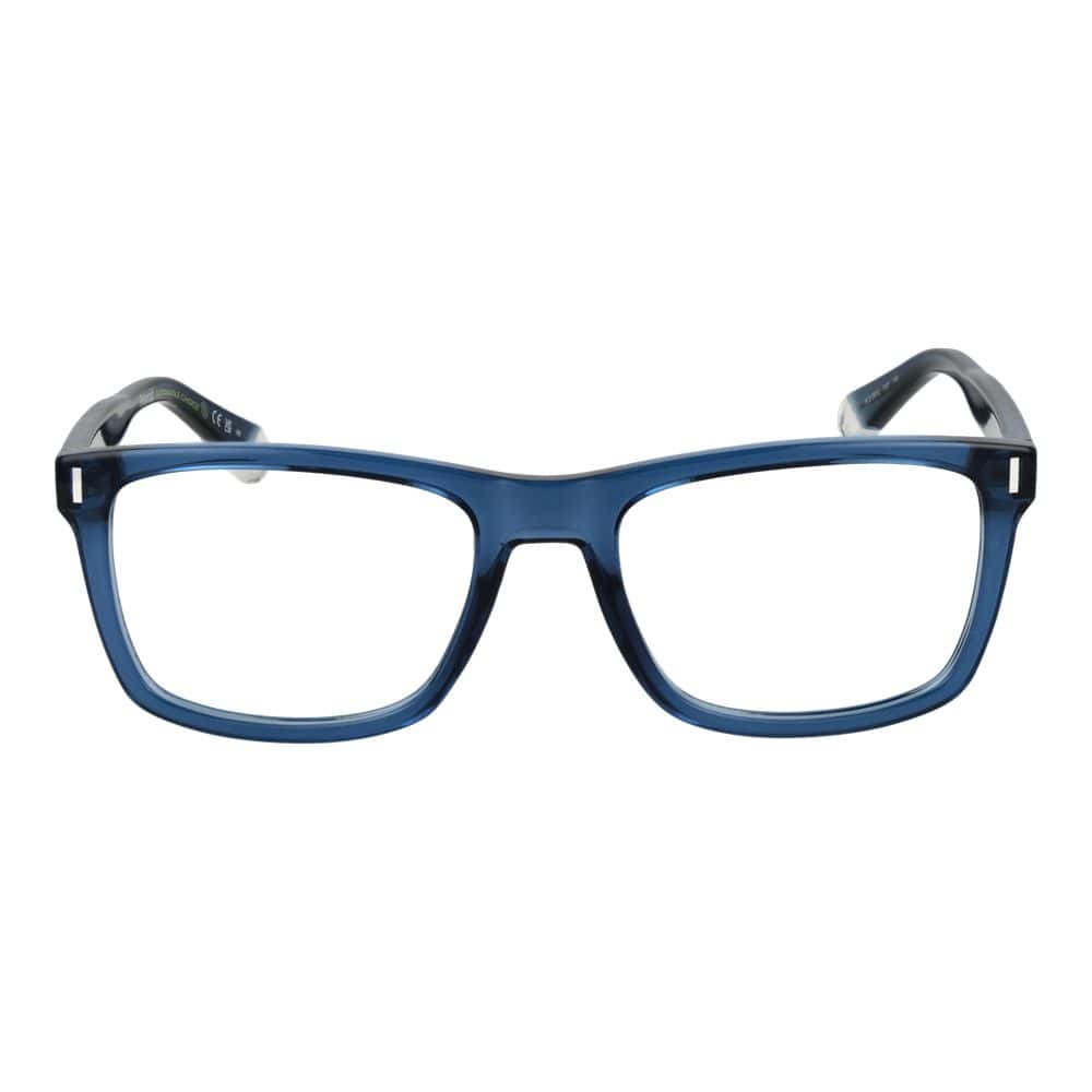 Stylish blue prescription eyeglasses with a modern rectangular frame for a sophisticated look. Perfect for everyday use and enhancing your vision with contemporary style.